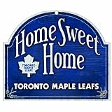 NHL Toronto Maple Leafs 10-by-11 inch Wood Sign Home Sweet Home