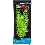 Glofish Plastic Aquarium Plant, Large Foxtail, Electric Green