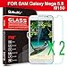 Anoke® Samsung Galaxy Mega 5.8 Tempered Glass Front LCD Screen Protectors 9h Hardness, 2.5d Rounded Edges, 0.3mm Thickness for (Samsung I9150 i9152 i9158 Galaxy Mega 5.8)
