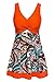 wantdo Women's Modest Swimsuit One Piece Swimwear Beachwear LilyOrange US 6-8