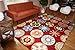 Feraghan/New City Kids Playful Contemporary Modern Circles Area Rug, 2' x 3', Red/Yellow/Green/Orange/Light Blue