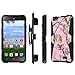 Huawei Raven LTE / H892L Case, [NakedShield] [Black/Black] Heavy Duty Holster Armor Tough Case + [Screen Protector] - [Pink Hunter Camouflage] for Huawei Raven LTE /H892L