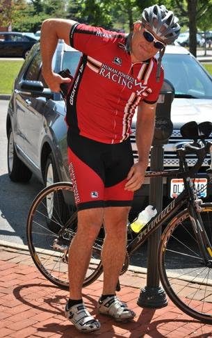 Cycling Gear - Fold up shoe fits in jersey pocket. Saves the cleats and gives feet a break.