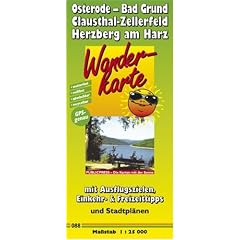 Osterode, Bad Grund, Clausthal-Zellerfeld, Herzberg. Wanderkarte: 1:25000. Freizeitkarte mit Informationen zu Freizeiteinrichtungen auf der ... wetterfest, reissfest, abwischbar, GPS-genau