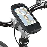 GVDV Waterproof iPhone 6/6S Bike Mount, Shockproof Case Kit with Adjustable 360°Rotating Clamp, Black