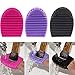 Hotrose® 3pcs Silicone Cosmetic Makeup Brush Finger Glove Hand Cleaning Tools Brush Cleaner Tool