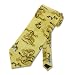 Men's Handmade Tie Dragon Gold Silk Necktie