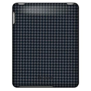 Speck Products Apple iPad Fitted Case in Houndstooth Gray (Black and Gray), IPAD-FTD-A02A002
