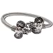 Fashion Bracelet Sterling Silver Cuff Jewelry 2.3 inches (brclt261)