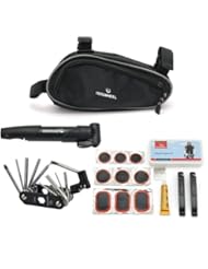 Sports: Roswheel Bicycle Bike Cycling Repair Tools Cycle Maintenance Kits Set with Pouch Pump, Black - Roswheel
