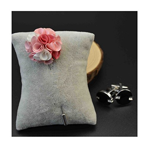 S& E Men s Lapel Flower Stick Brooch Pin Boutonniere for Suit Tuxedo Corsage