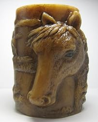 Horse Candle Unscented Home Decor Candle - Small