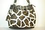 Giraffe Print Belted Fashion Handbag/Purse