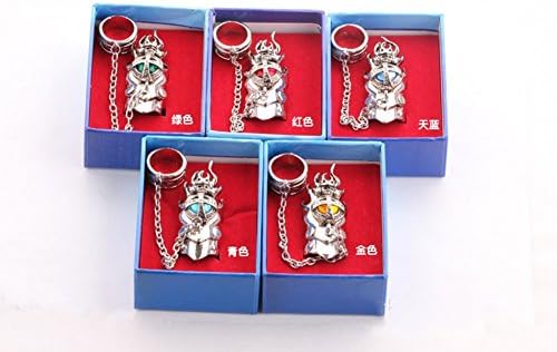 Letshopping® Hitman Reborn Vongola Five-color Rotating Ring Set (Sky blue)