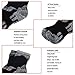 YUEDGE Men's Ski Socks Knee High Long Thick Skiing Snowboarding Winter Sports Socks Size 9-12(2 Pairs/Pack)