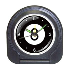 Travel Alarm Clock of 8 Ball (Billiards, Pool Table Balls, Magic 8 Ball, Snooker, 9 Ball)