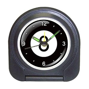 Travel Alarm Clock of 8 Ball (Billiards, Pool Table Balls, Magic 8 Ball, Snooker, 9 Ball)
