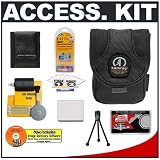 Accessory Kit for Canon Powershot Digital Cameras (SD1100 IS, SD1000, SD750, SD630, SD600, SD450, SD430) with Tamrac 5204 T4 Deluxe Camera Bag (Black) + Spare NB-4L Battery + Cameta Bonus Accessory Kit