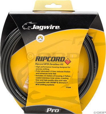 Jagwire Ripcord DIY MTB Derailleur Kit, Black Carbon On Sale
