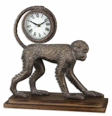 Monkey Accent with Clock