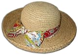Womanswork 278 Raffia Hat with Paisley Tie