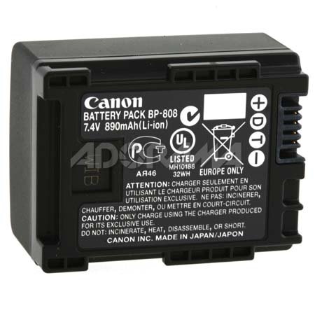 Canon BP-808 Lithium Ion Battery for FS Camcorders