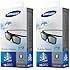 Branded New 2 x Samsung SSG-5150GB for D,E, ES, F Series TV Active 3D Glasses