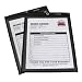 C-Line Clear Front Shop Ticket Holder with Black Pressboard Back, 8-1/2 x 11 Inches, 25 per Box (45911)