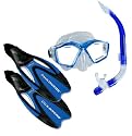US DIVERS MASK SNORKEL & FLIPPERS SET - UK 8-9.5