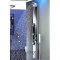Edelstahl Duschpaneel von Sanlingo. Duschs�ule mit Spiegel, Wassefall und Regendusche