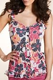 Per Una Floral Burnout Camisole Top [T62-3741I-S]