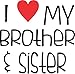 Lil Shirts I Love My Brother and Sister baby Bodysuit