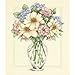 Dimensions Flowers In Tall Vase Counted Cross Stitch Kit: 12x14