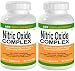 2 BOTTLES Nitric Oxide Complex 3500mg per serving NO2 L-Arginine HCL AAKG AKG Alpha KetoGlutarate Citrulline Malate 180 Total Capsules KRK SUPPLEMENTS