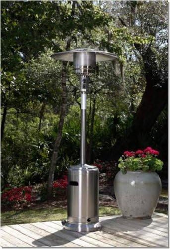 Golden-Flame *XL-Series* 46,000 BTU Stainless-Steel Commercial Grade Propane Patio Heater w/Wheels
