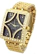 Geneva Elite Hip Hop Watch with Grill Model 2459 G/B