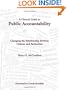 A Citizen's Guide to Public Accountability: Changing the Relationship Between Citizens and Authorities
