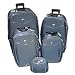 Grosses 5teiliges Trolley-Set, Kofferset; in BLAU