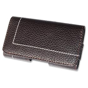 First2savvv Top quality brown slide open leather case for HTC Nexus one (yt003z)
