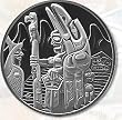 Totem BC Canada 2005 Proof $30 Silver Totem Pole