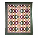 Patch Magic Queen Snowflake Log Cabin Duvet Cover, 88-Inch by 98-Inch