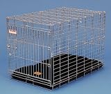 51fmgfAH3EL. SL160  Precision Pet Suitcase Crate, Medium/Large 4000, 36 x 22.5 x 25 Inch, Chrome