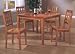 Kitchen & Housewares : 5pc Contemporary Style Oak Finish Dining Table & Chair Set