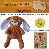 Assorted Cozy Pets Microwavable Plush Toy with Bedtime Story Book