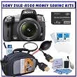 Sony Alpha DSLRA500L 12.3MP Digital SLR Camera w/ Sony 18-55mm f/3.5-5.6 SAM DT Lens + Willoughbys 4GB PRO DUO Starter Pack