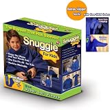SNUGGIE FOR KIDS WITH SLIPPER SOCKS BLUE