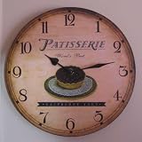 Kitchen & Housewares : French Shabby Chic 'Patisserie' Wall Clock. Would make a great gift for a keen cook!