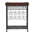 Zanzibar Wine Table - Antiqued Copper (10 Bottle)