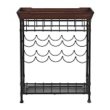 Zanzibar Wine Table - Antiqued Copper (10 Bottle)