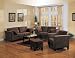 Fabric Sofa Set - 4 Piece in Bella Velvet in Chocolate Fabric - Coaster
